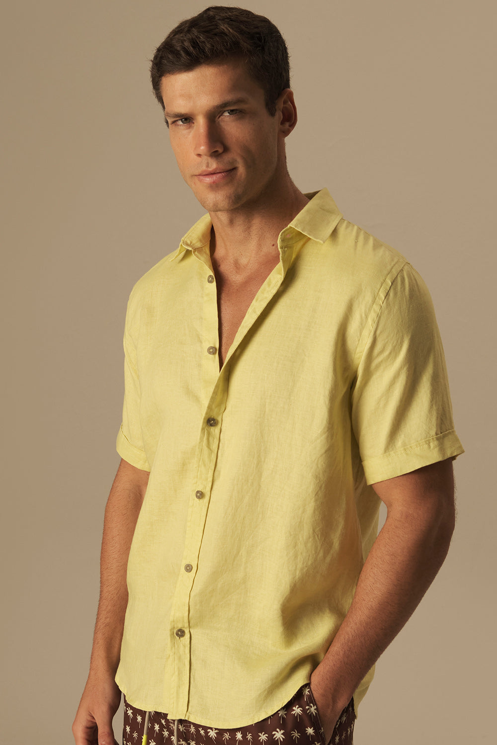 Ivory Gold Bali Short Sleeve Shirt