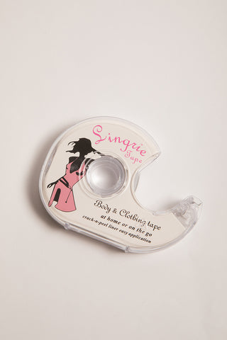 Double-sided tape for neckline