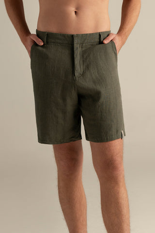 Îlot Internacional, Linen bermuda, Summer, Beach, Men's clothing