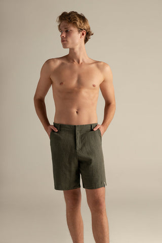 Îlot Internacional, Linen bermuda, Summer, Beach, Men's clothing