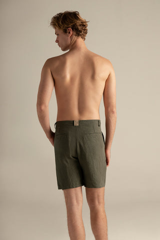 Linen bermuda