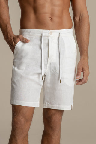 Linen riviera bermuda