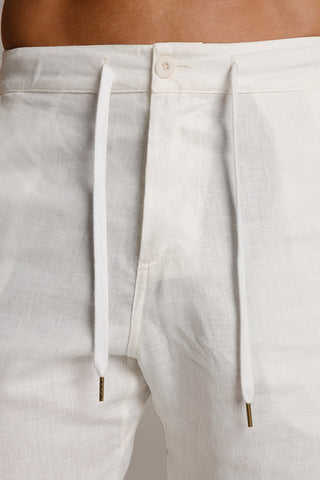 Linen riviera bermuda