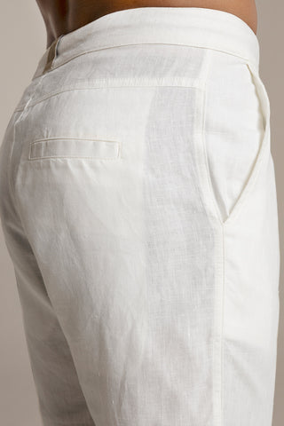 Linen riviera bermuda