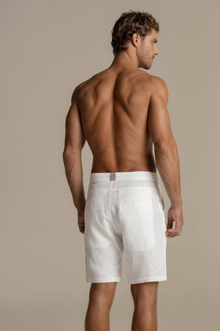 Linen riviera bermuda