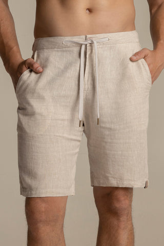 Linen riviera bermuda