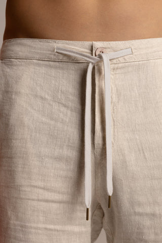 Linen riviera bermuda