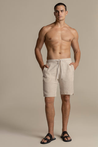 Linen riviera bermuda