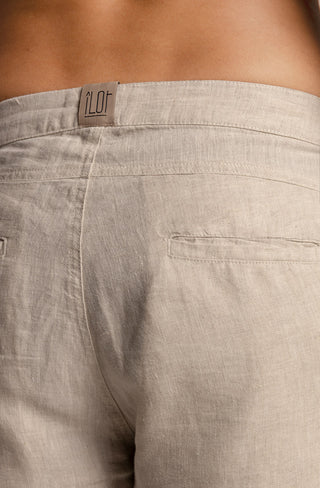 Linen riviera bermuda