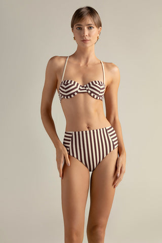 Touché Internacional, High waist bikini bottom, Balneaire, Touché Swimwear
