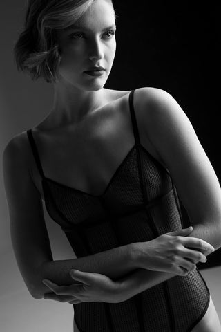 Touché Internacional, Classic bodysuit without cups, lingerie, sensual underwear, women’s lingerie