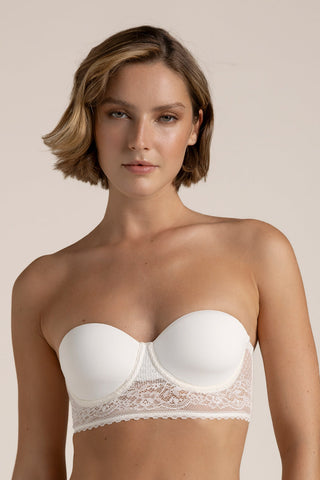 Touché Internacional, Strapless bra with cups, Lingerie, women’s lingerie, underwear