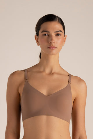 Triangle bra  with  cups