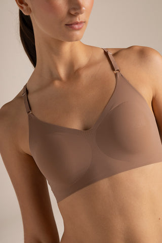 Triangle bra  with  cups