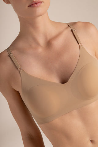 Triangle bra  with  cups