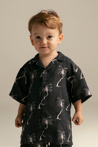 Îlot Internacional, Kids short sleeve shirt, Summer, Beach, Men's clothing