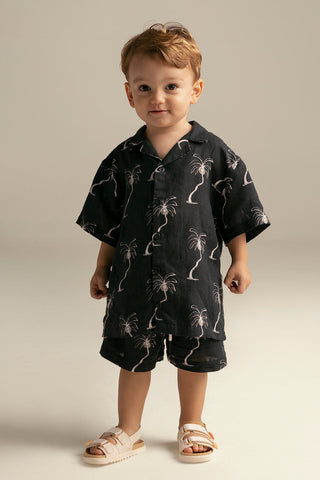 Îlot Internacional, Kids short sleeve shirt, Summer, Beach, Men's clothing