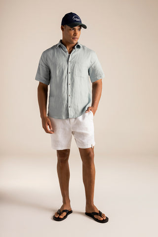 Classic fit linen shirt