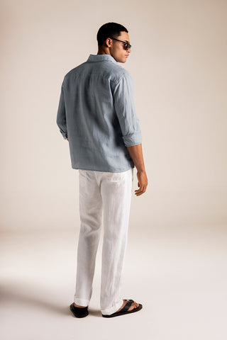 Relaxed fit linen shirt
