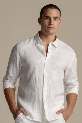 Linen guayabera shirt