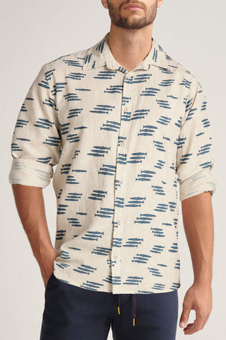 Îlot, Cotton/linen shirt, Ref.SH92042, Linen, Shirt Men