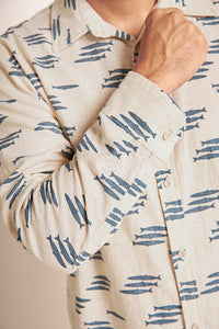 Îlot, Cotton/linen shirt, Ref.SH92042, Linen, Shirt Men
