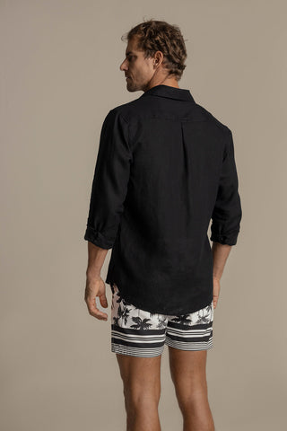 Îlot Internacional, Bora bora linen shirt , Men's shirt, Summer, Beach, Men's clothing