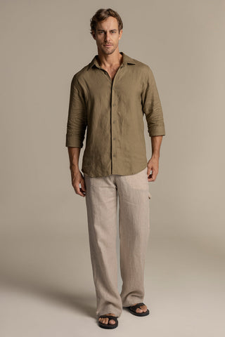 Îlot Internacional, Bora bora linen shirt , Men's shirt, Summer, Beach, Men's clothing