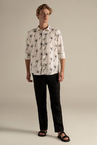 Îlot Internacional, Bora bora linen shirt , Summer, Beach, Men's clothing