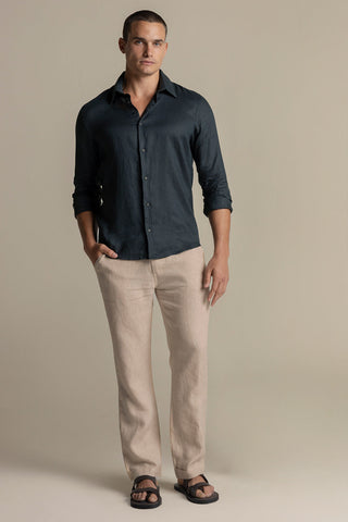 Îlot Colombia, Fiji prive linen shirt, Men's shirt, Summer, Beach, Men's clothing