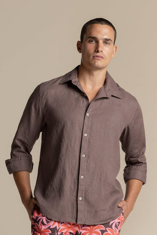 Îlot Internacional, Fiji prive linen shirt, Men's shirt, Summer, Beach, Men's clothing