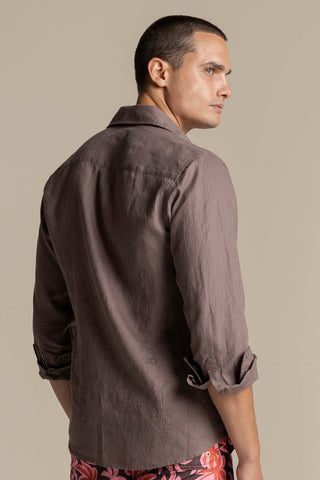 Îlot Internacional, Fiji prive linen shirt, Men's shirt, Summer, Beach, Men's clothing