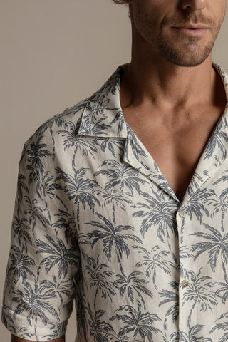 Îlot Colombia, Ibiza linen shirt, Men's shirt, Summer, Beach, Men's clothing