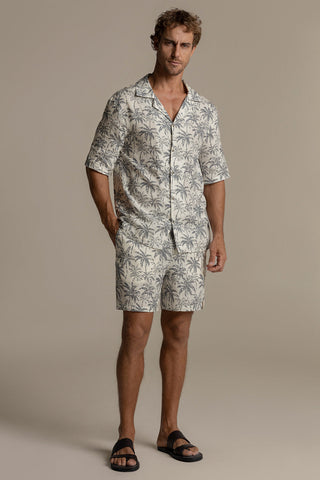 Îlot Colombia, Ibiza linen shirt, Men's shirt, Summer, Beach, Men's clothing