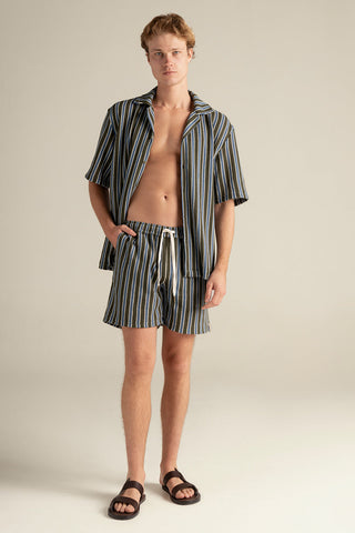 Îlot Internacional, Faro linen shorts, Summer, Beach, Men's clothing