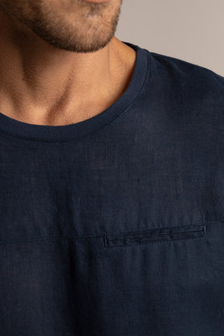 Linen/cotton t-shirt