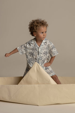 Îlot Colombia, Kids short sleeve shirt, Boy's shirt, Summer, Beach, Children's clothing