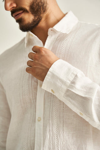 Linen guayabera shirt