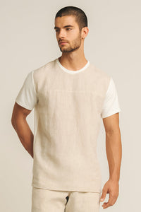 Îlot, Cotton/linen t-shirt, Ref. SH27051, Îlot/Men, Linen, Shirt Men