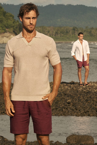 Riviera linen bermuda