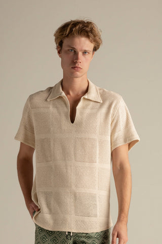 Îlot Internacional, Knitted shirt, Summer, Beach, Men's clothing