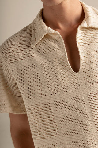 Îlot Internacional, Knitted shirt, Summer, Beach, Men's clothing