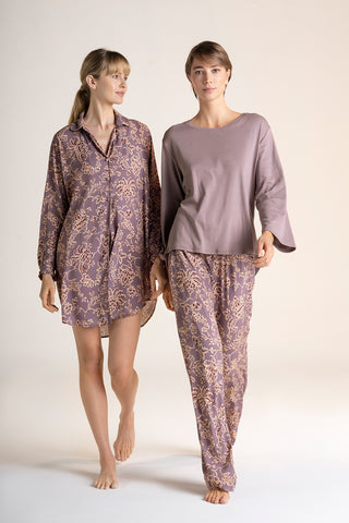 Long sleeves nightgown 
