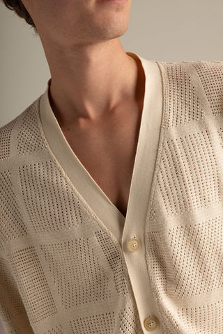 Îlot Internacional, Knitted cardigan, Summer, Beach, Men's clothing