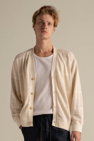 Îlot Internacional, Knitted cardigan, Summer, Beach, Men's clothing