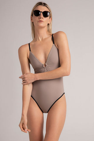 Balneaire, V neck one piece, Ref. 0E85051, Swimwear, One Piece