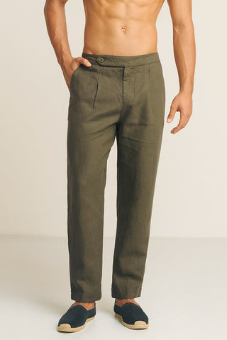 Îlot, Linen privé pants, Ref.PH48051, Linen, Pant