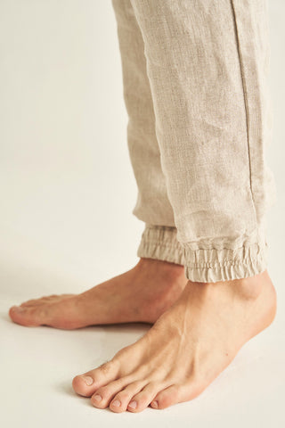 Linen jogger pants