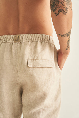 Linen jogger pants