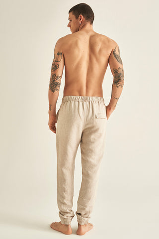 Linen jogger pants